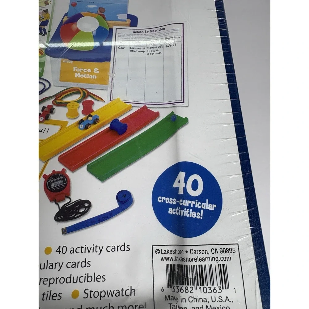 Lakeshore Learning Force & Motion Science Activity Tub Kit FF984 Complete NEW